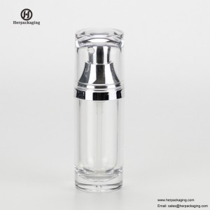 HXL328A Lege acryl airless crème en lotionfles cosmetische verpakking verpakking voor huidverzorging
