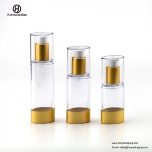 HXL4110 Lege acryl airless crème en lotionfles cosmetische verpakking verpakking voor huidverzorging