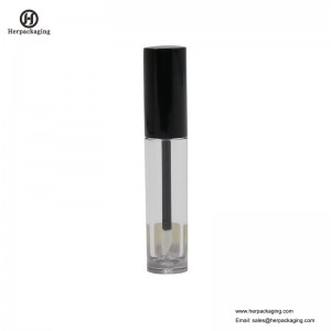 HCL301 Doorzichtige plastic lege lipglossbuizen voor cosmetische kleurproducten geflockte lipglossapplicators