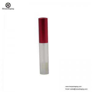 HCL302 Doorzichtige plastic lege lipglossbuizen voor cosmetische kleurproducten geflockte lipglossapplicators