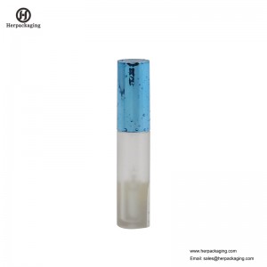 HCL303 Doorzichtige plastic lege lipglossbuizen voor cosmetische kleurproducten geflockte lipglossapplicators