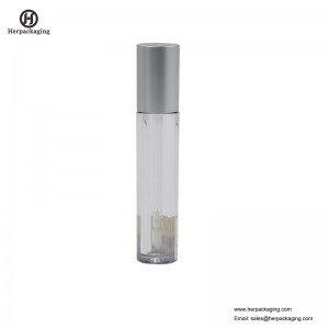 HCL309 Doorzichtige plastic lege lipglossbuizen voor cosmetische kleurproducten geflockte lipglossapplicators